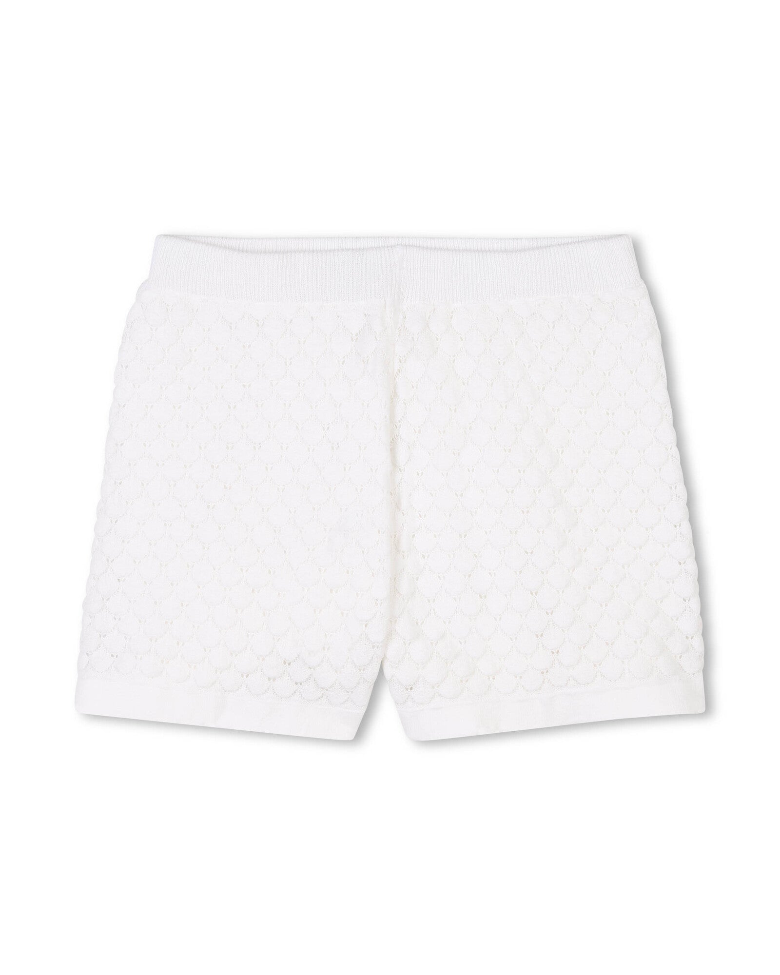 Ensemble débardeur et short en tricot fantaisie - Offwhite