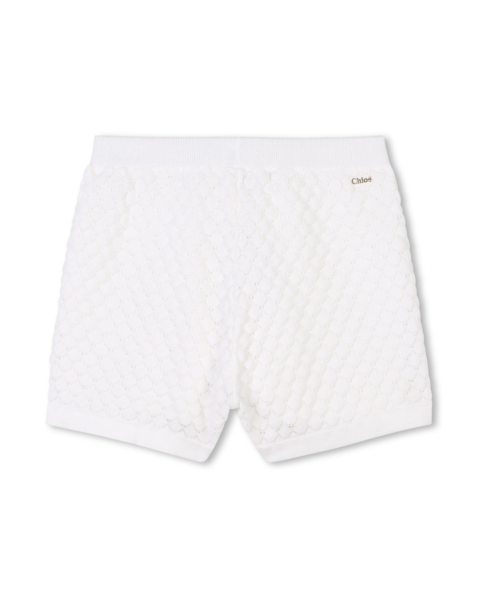 Ensemble débardeur et short en tricot fantaisie - Offwhite