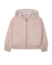 Cardigan à capuche en molleton - Petal Pink
