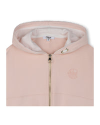 Cardigan à capuche en molleton - Petal Pink