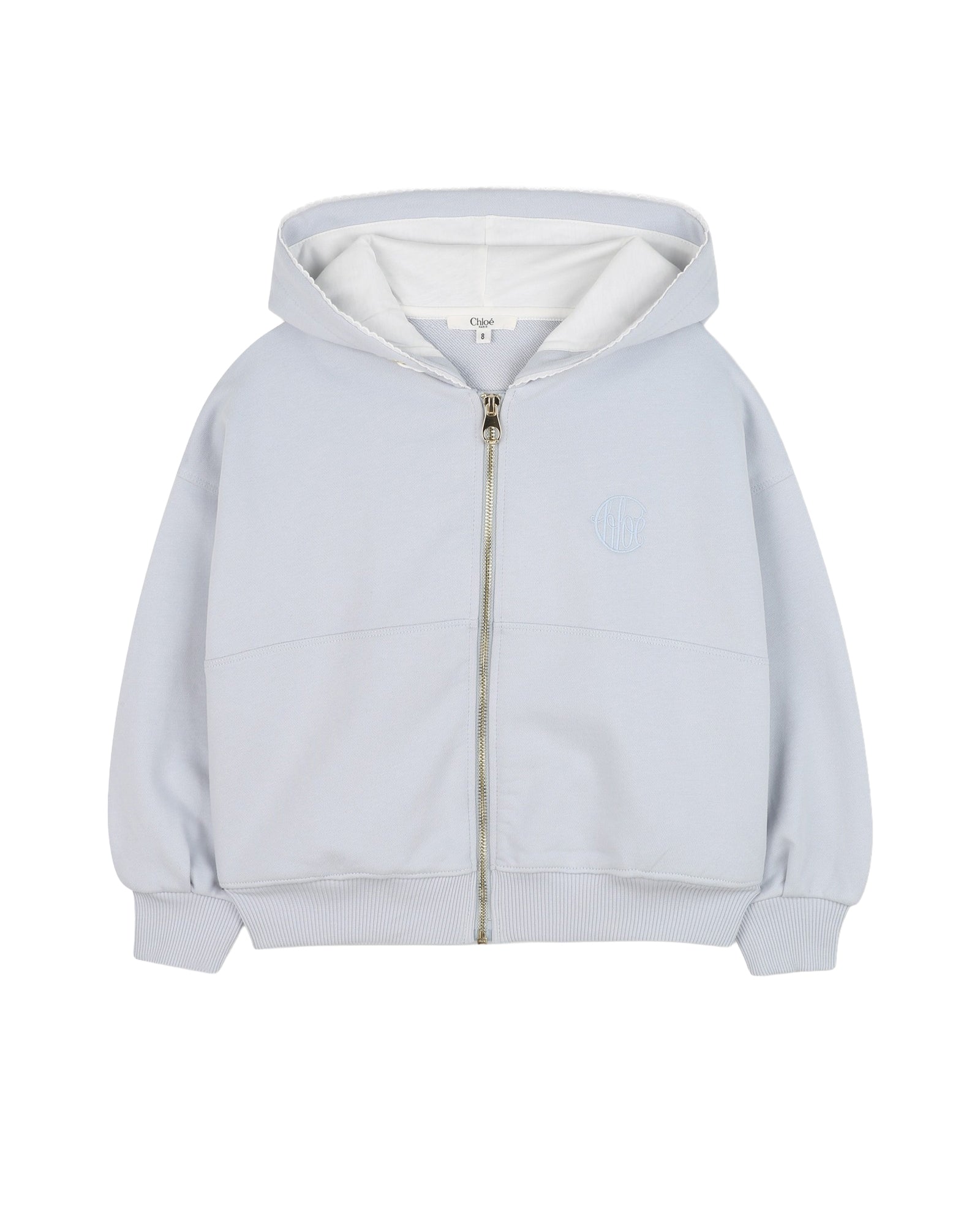 Gilet à capuche en molleton - Bleu Délavé