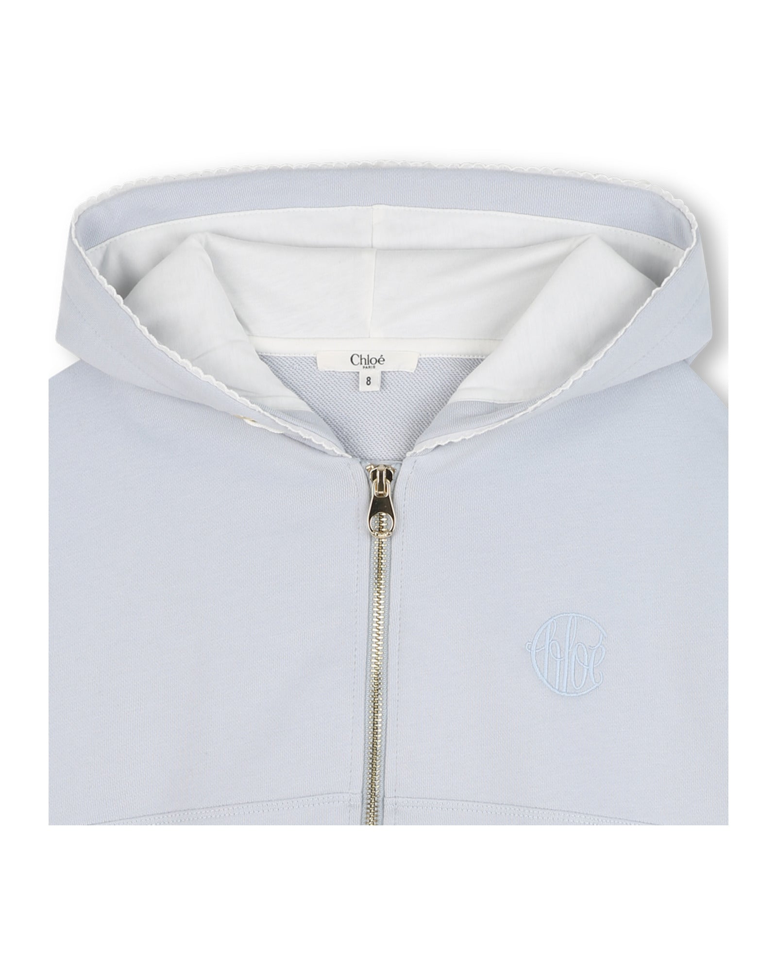 Gilet à capuche en molleton - Bleu Délavé
