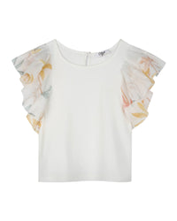 Short-sleeved cotton T-shirt - Off White