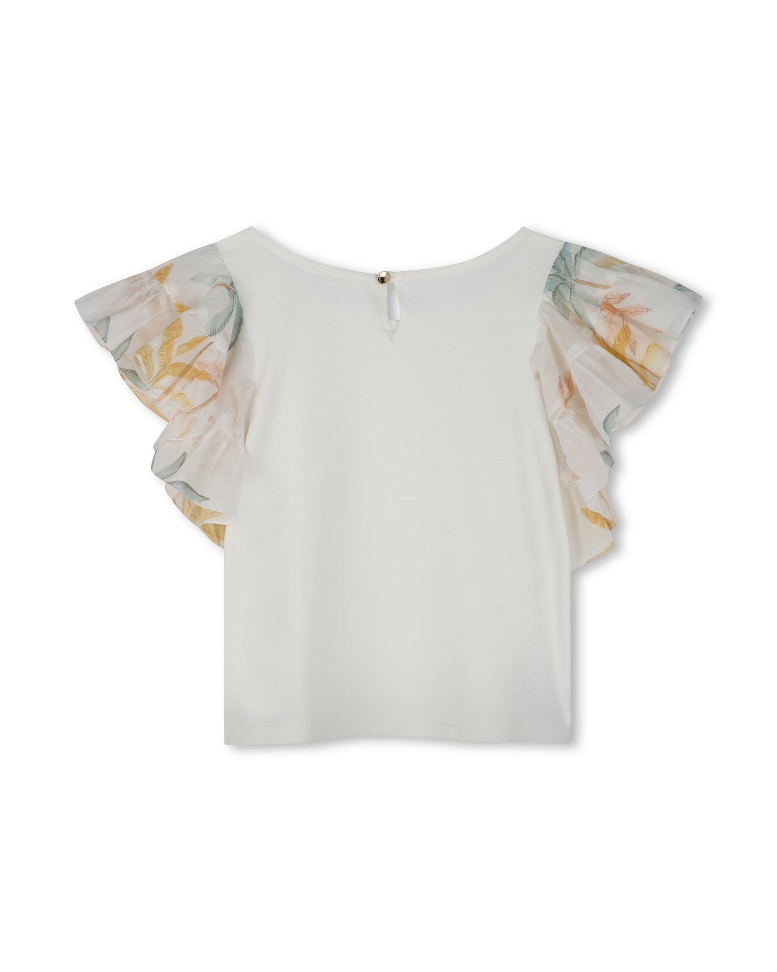 Short-sleeved cotton T-shirt - Off White