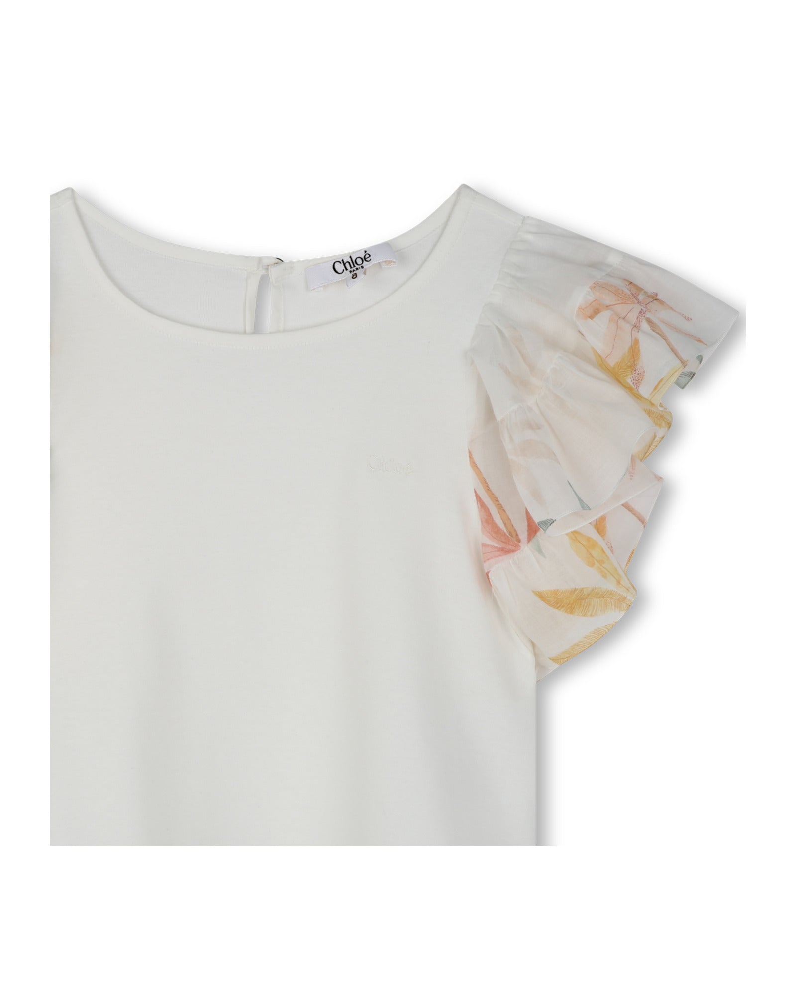 Short-sleeved cotton T-shirt - Off White