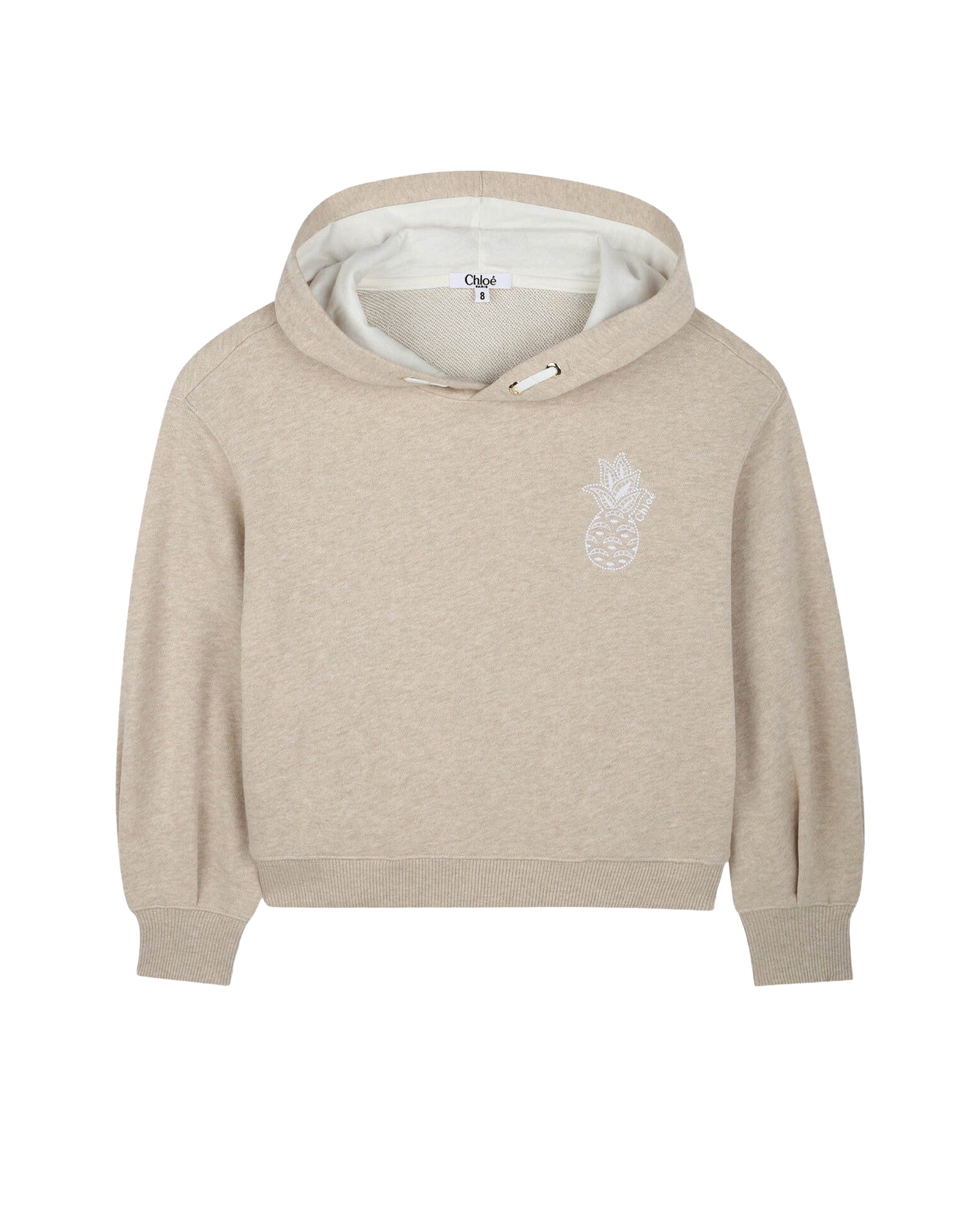 Cotton hoodie - Dark beige