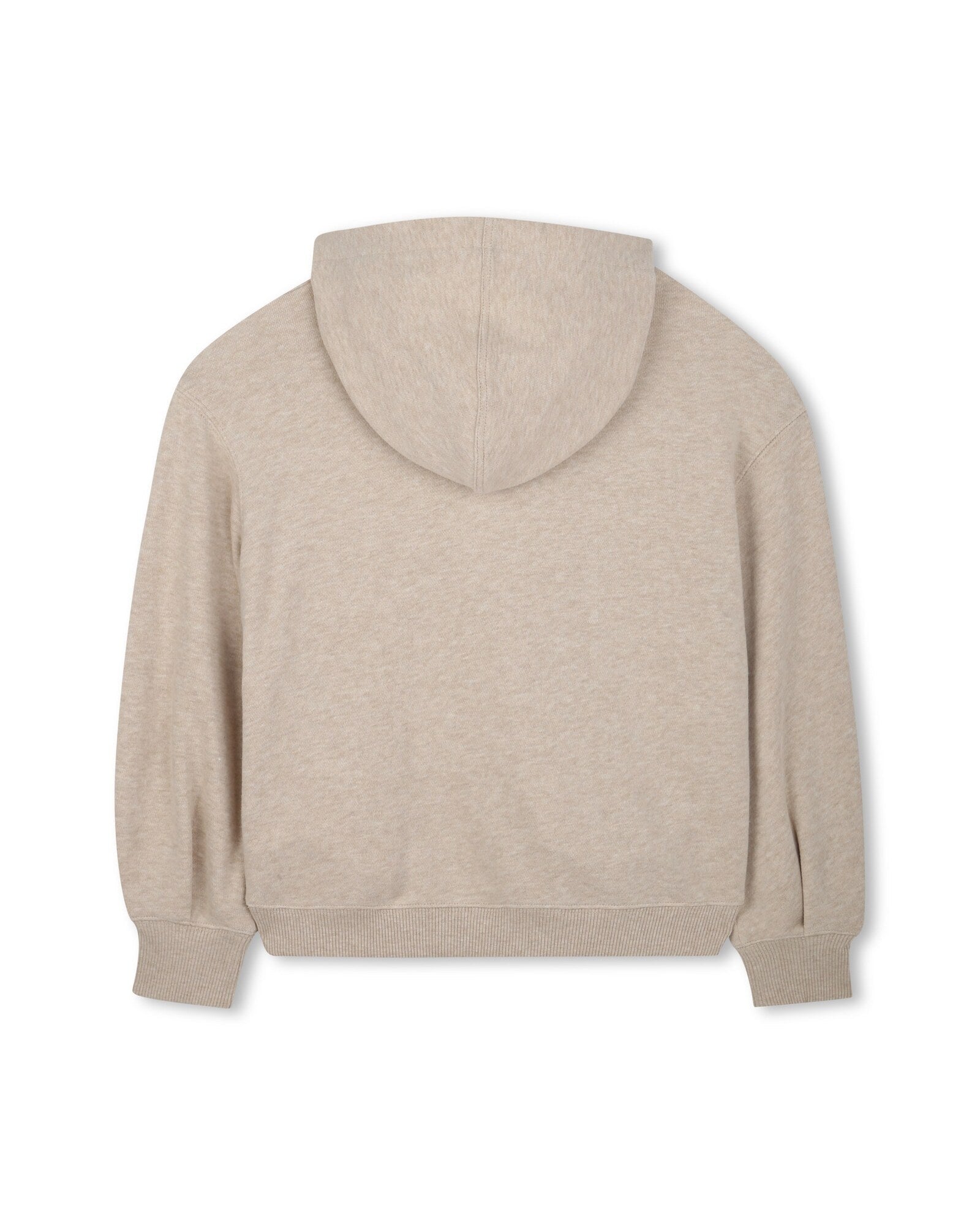 Cotton hoodie - Dark beige