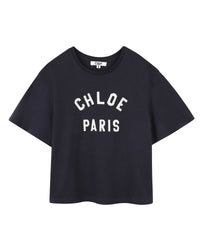 T-shirt à manches courtes en coton - Bleu Amiral