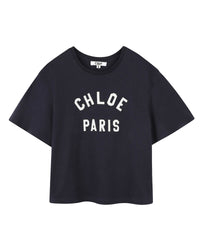 T-shirt à manches courtes en coton - Bleu Amiral