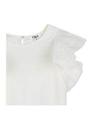 Short-sleeved top - Offwhite