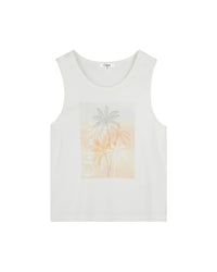 Tank top with cotton illustration - Off White