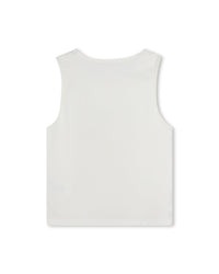 Tank top with cotton illustration - Off White