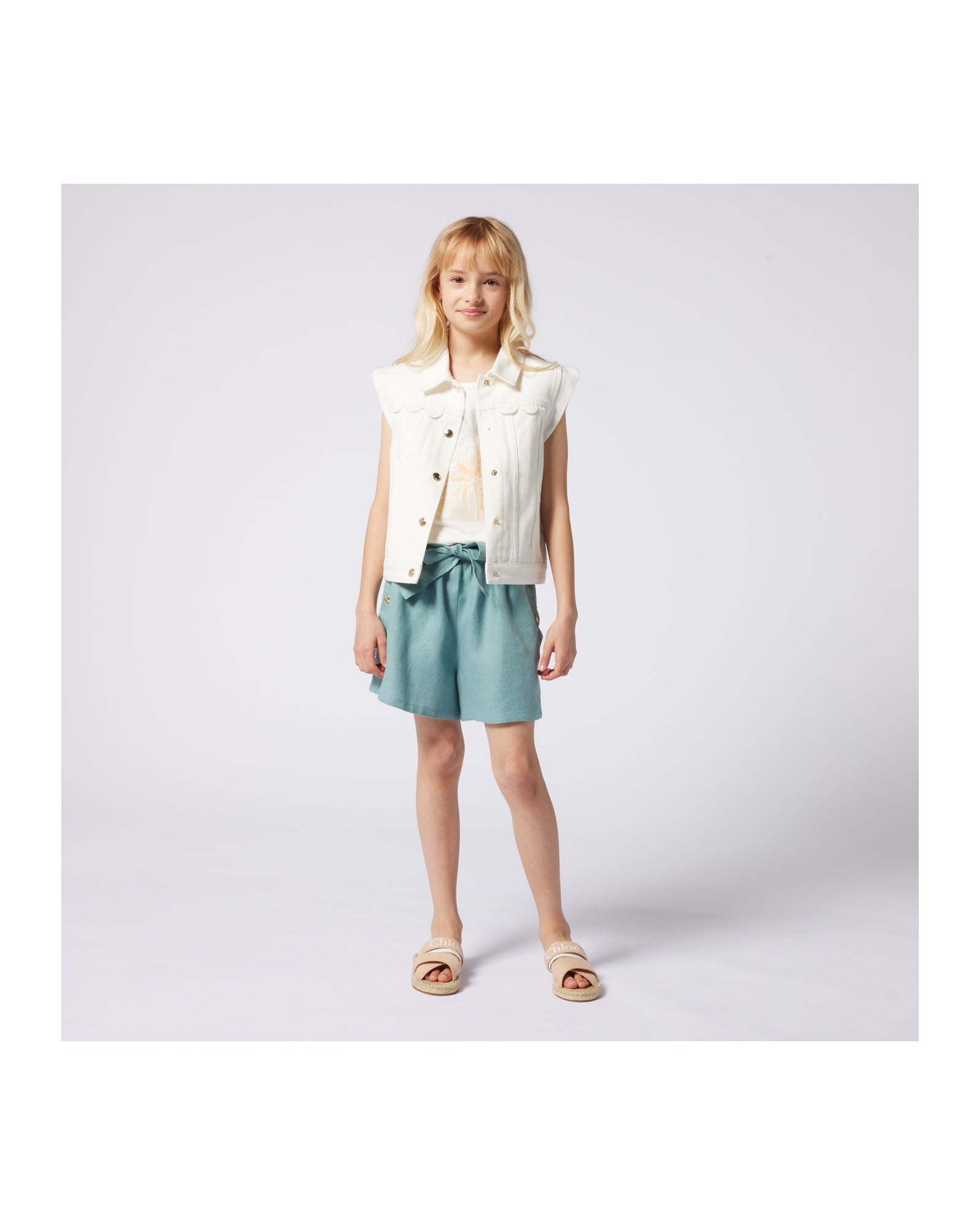 Tank top with cotton illustration - Off White