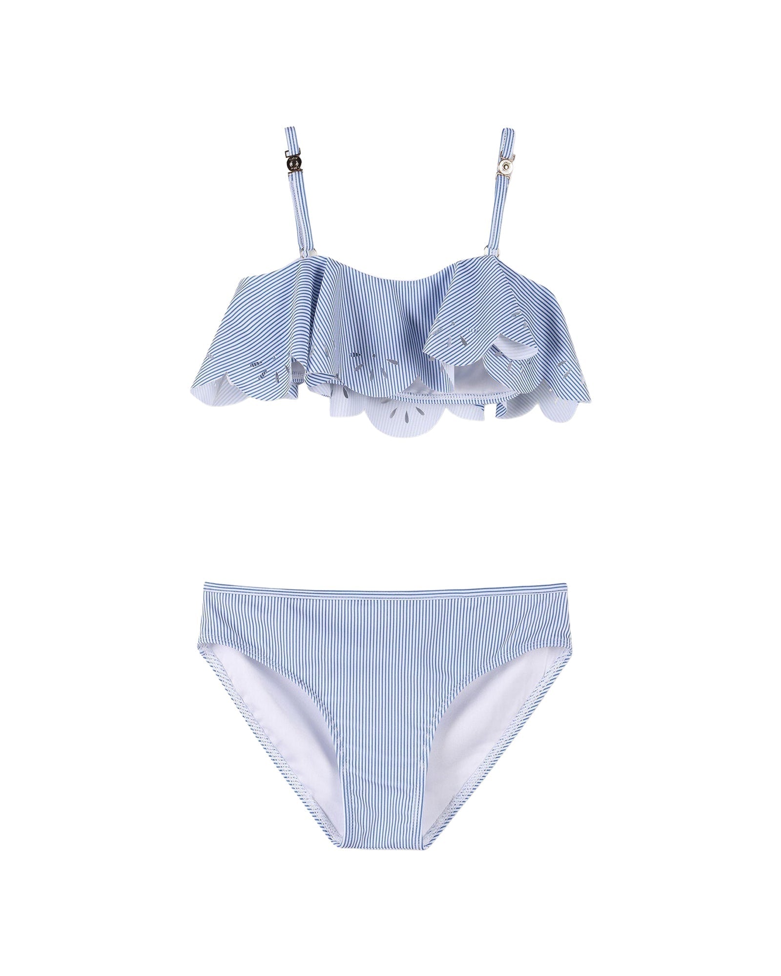 Maillot de bain 2 pièces - Blanc Bleu