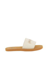 Sandals with logo - Craie