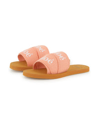 Sandales avec logo - Corail
