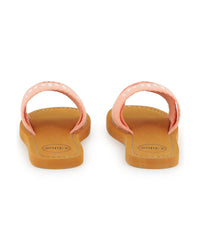 Sandales avec logo - Corail