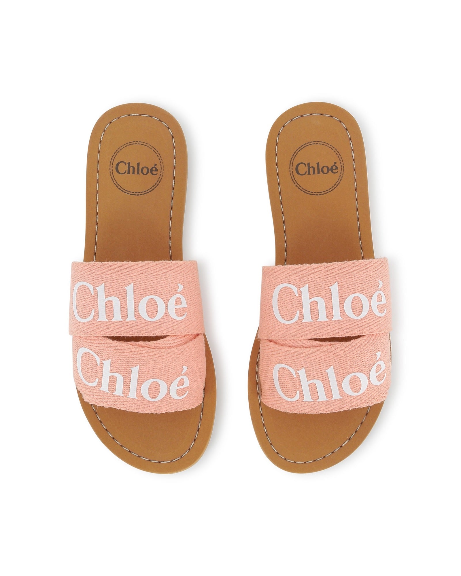 Sandales avec logo - Corail
