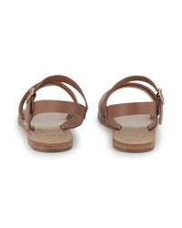 Sandales en cuir - Marron Foncé