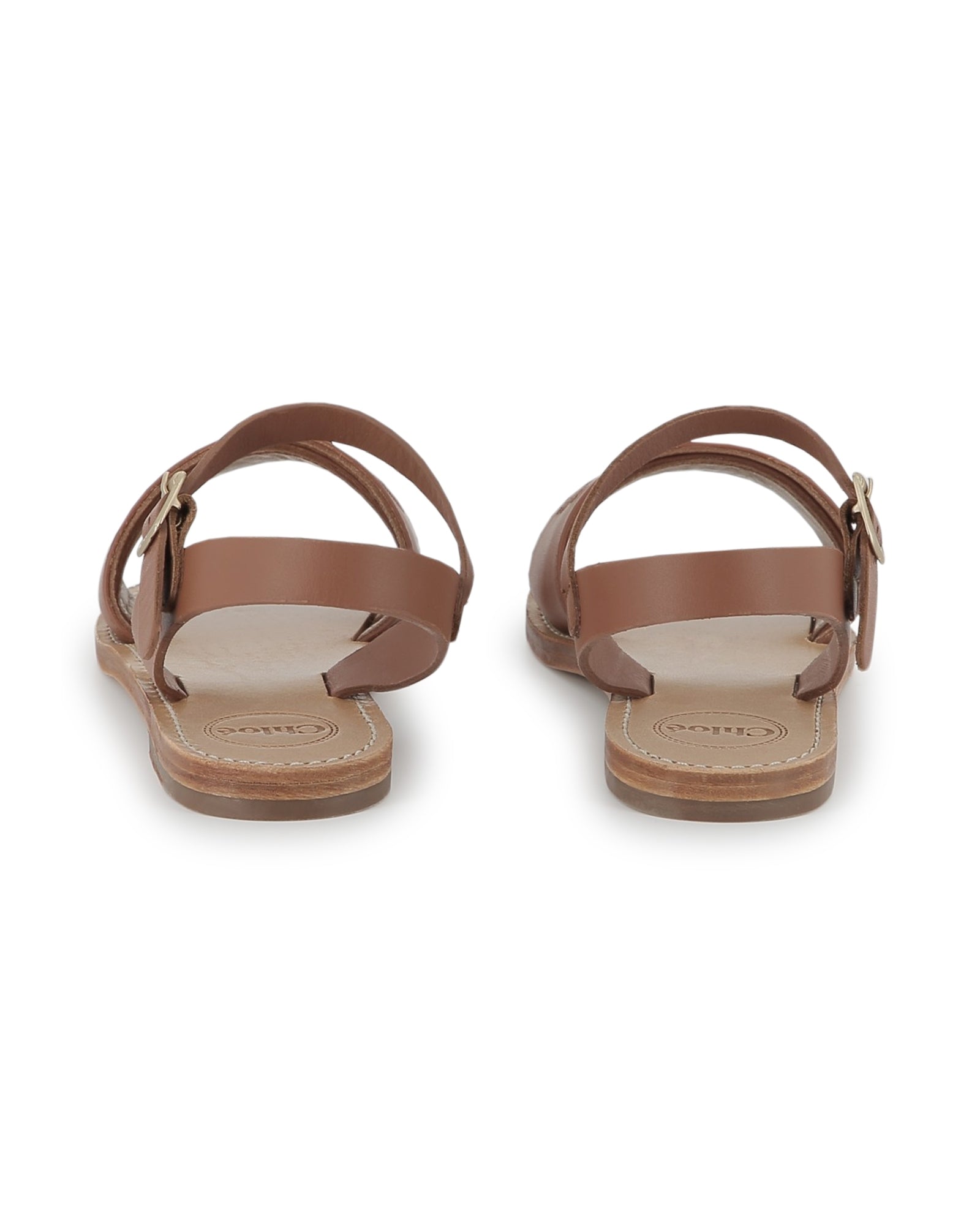 Sandales en cuir - Marron Foncé