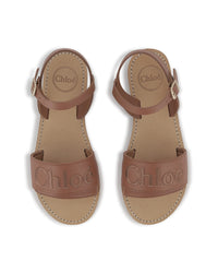 Sandales en cuir - Marron Foncé