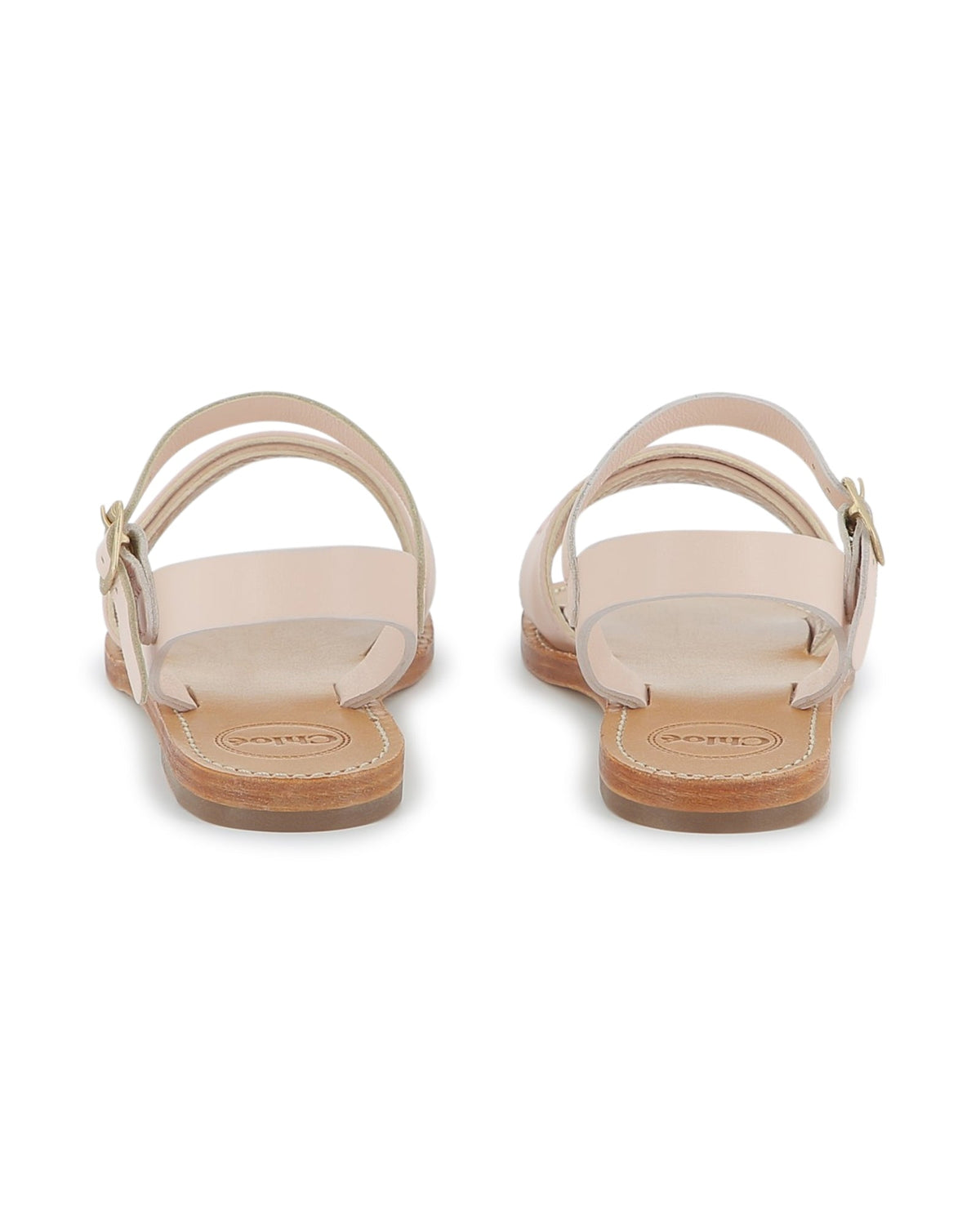 Sandales en cuir - Rose Poudrie