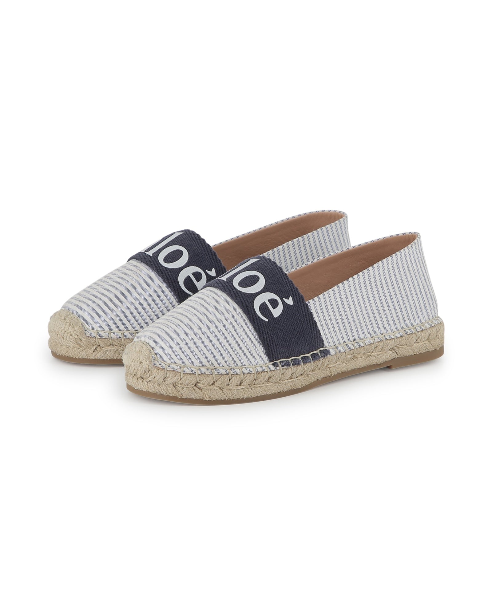 Espadrilles avec logo - Bleu Blanc