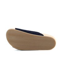 Sandales en cuir suéde - Bleu Amiral