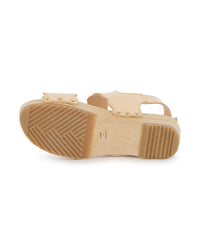 Sabots avec clous en cuir - Rose Poudrier