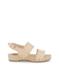 Sabots avec clous en cuir - Rose Poudrier
