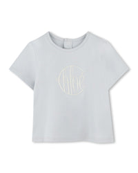 Cotton short-sleeved T-shirt - Washed blue