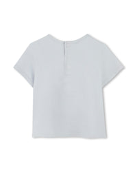 Cotton short-sleeved T-shirt - Washed blue