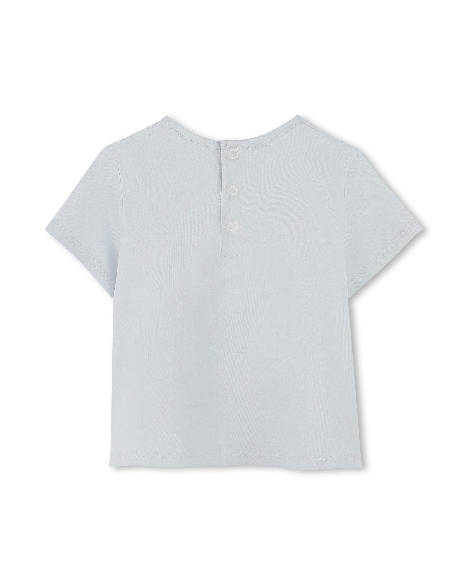 Cotton short-sleeved T-shirt - Washed blue