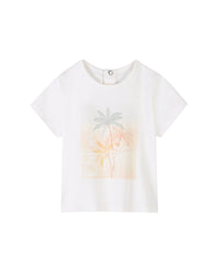 T-shirt manches courtes avec logo en coton - Off White