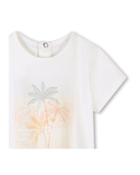 T-shirt manches courtes avec logo en coton - Off White