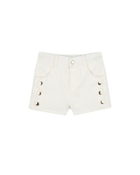 Short à poches en coton - Off White