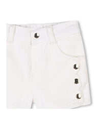 Short à poches en coton - Off White
