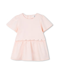 Robe à manches courtes en coton - Petal Pink