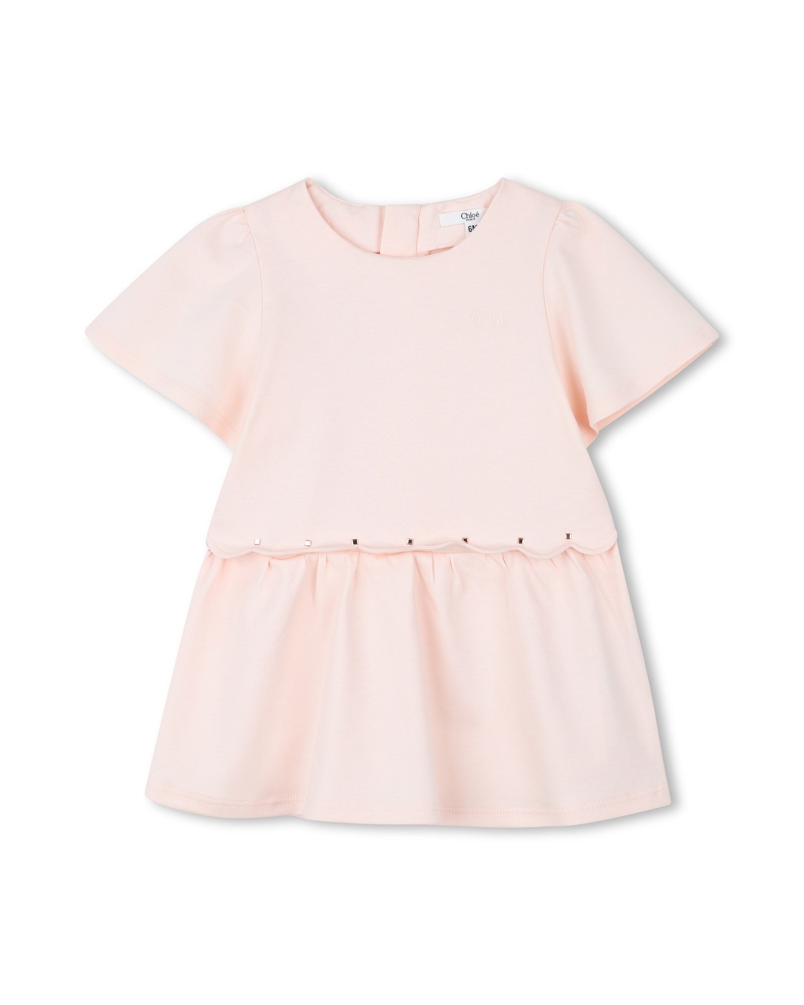 Robe à manches courtes en coton - Petal Pink