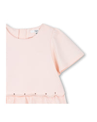 Robe à manches courtes en coton - Petal Pink