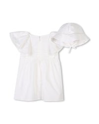 Ensemble robe chapeau en coton - Off White