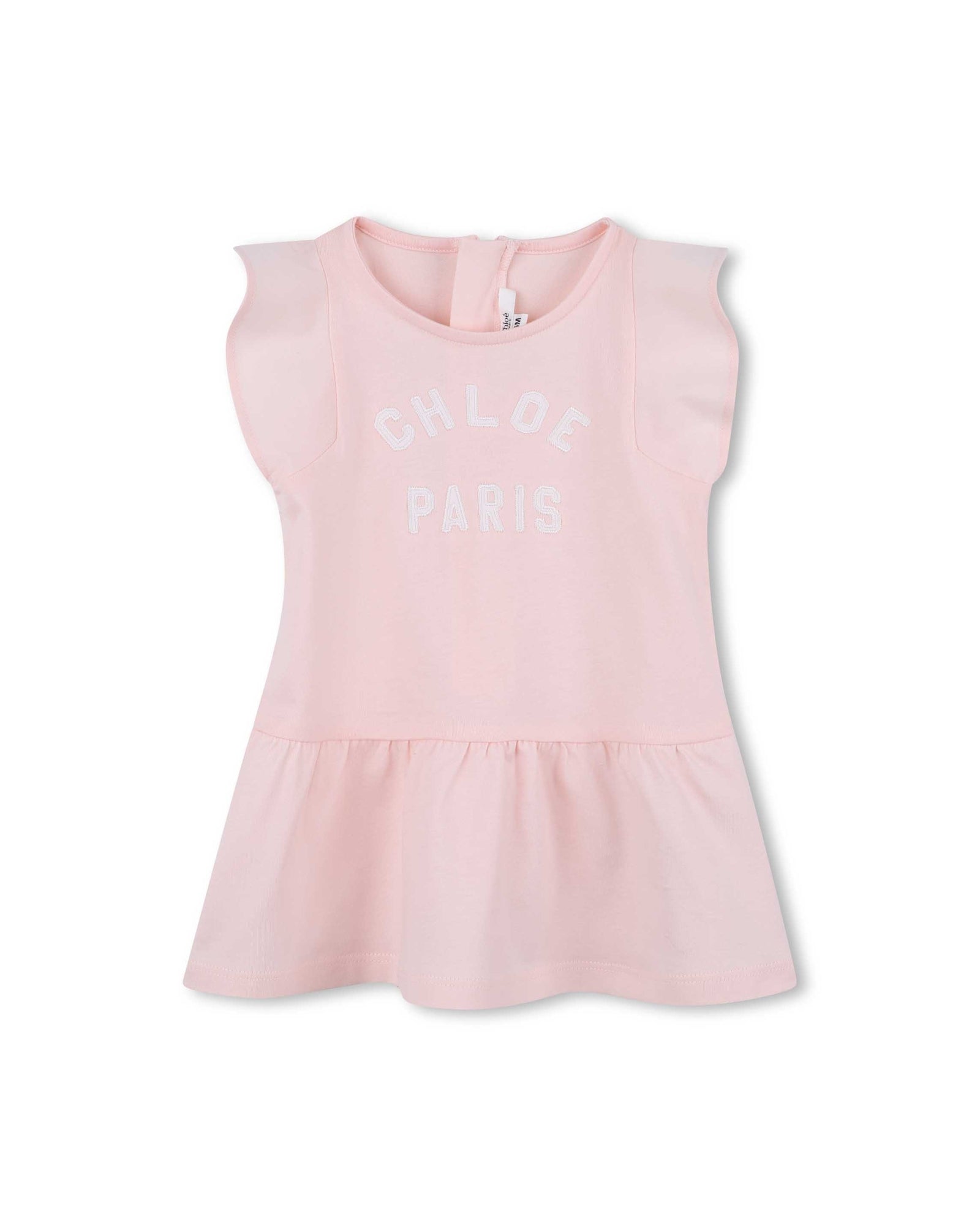 Short-sleeved cotton dress - Petal Pink