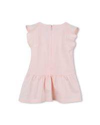 Short-sleeved cotton dress - Petal Pink