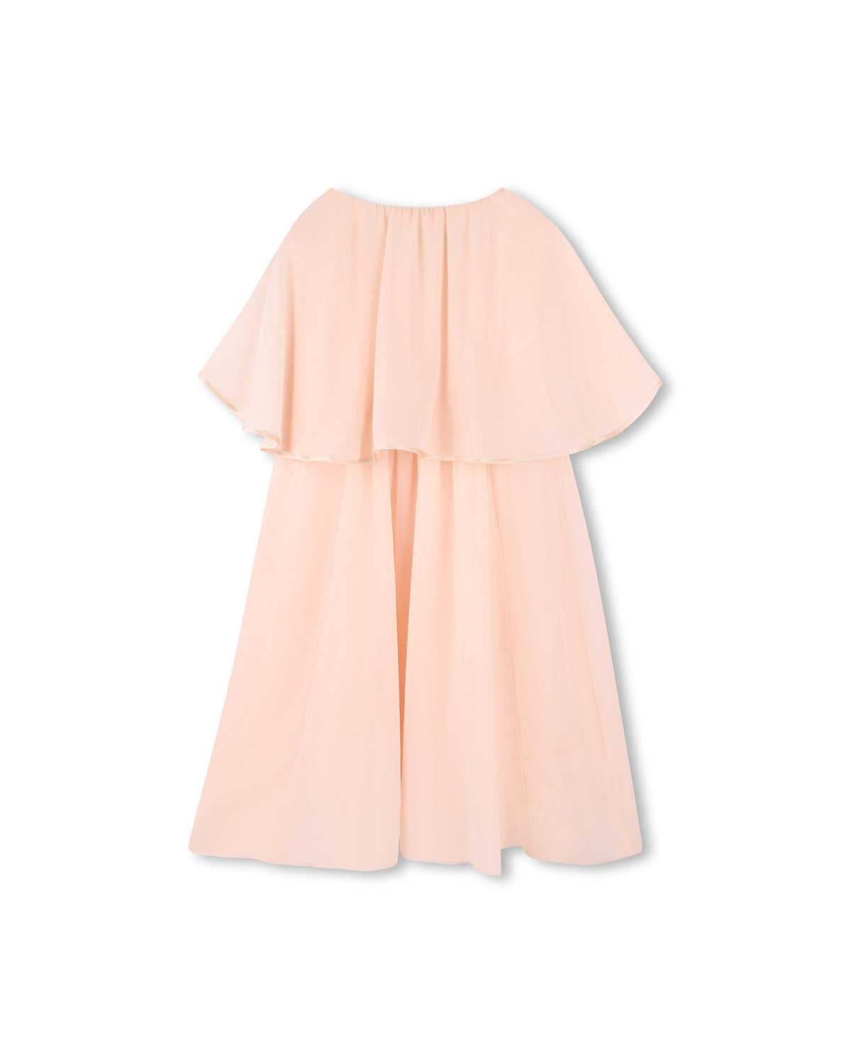 Robe cape en crêpe de soie - Petal Pink