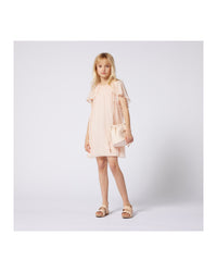 Robe cape en crêpe de soie - Petal Pink