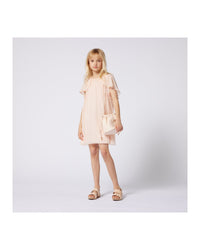Robe cape en crêpe de soie - Petal Pink