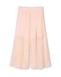 Pantalon fluide en crêpe de soie - Petal Pink