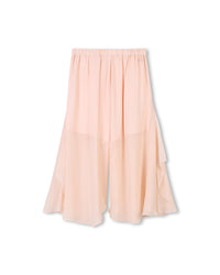 Pantalon fluide en crêpe de soie - Petal Pink