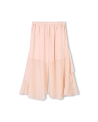 Pantalon fluide en crêpe de soie - Petal Pink