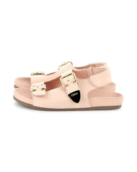 Sandales en cuir - Rose Poudrier